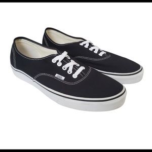 VANS Authentic Canvas Skate Shoes Black Size 9.5